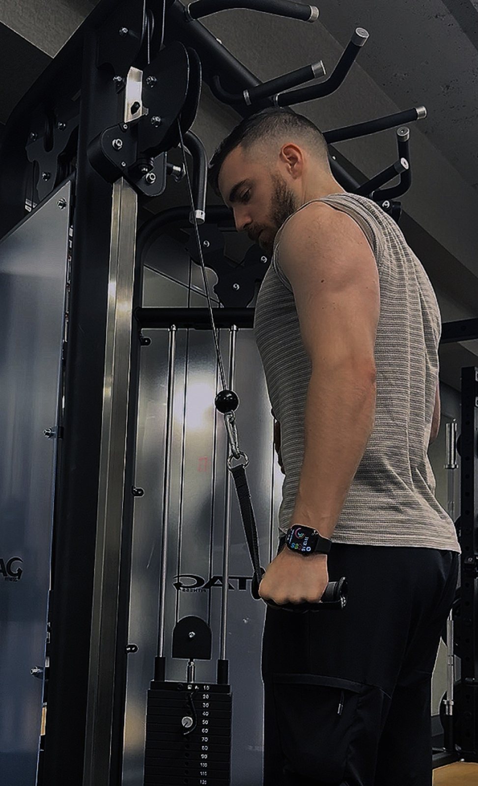 Dr. Brad training in the gym
